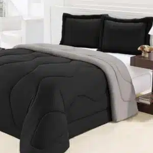 Edredom Queen Dupla Face Malha Gel 3 Peças