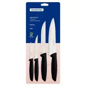 Jogo de Facas Tramontina Plenus 4 Peças Facas Inox